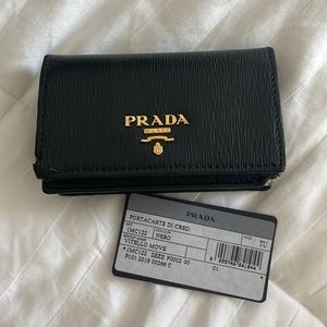 Prada Saffiano Leather Cardholder Wallet